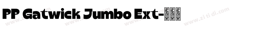 PP Gatwick Jumbo Ext字体转换
